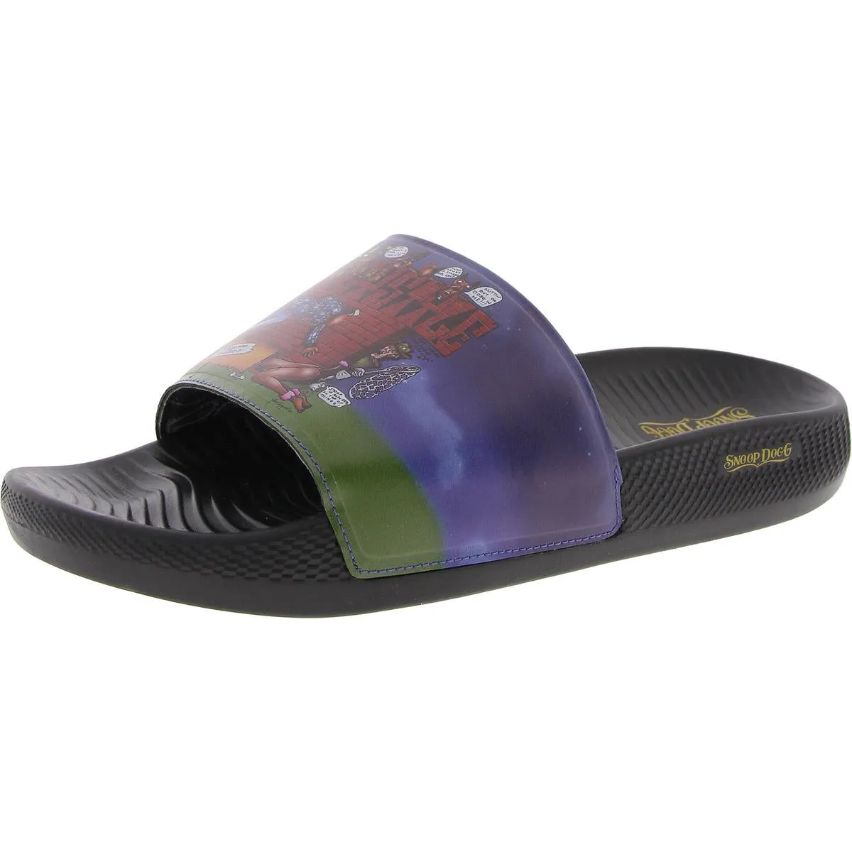 DOGGY STYLE SLIDE Mens Cushioned Footbed Man Made Slide Sandals