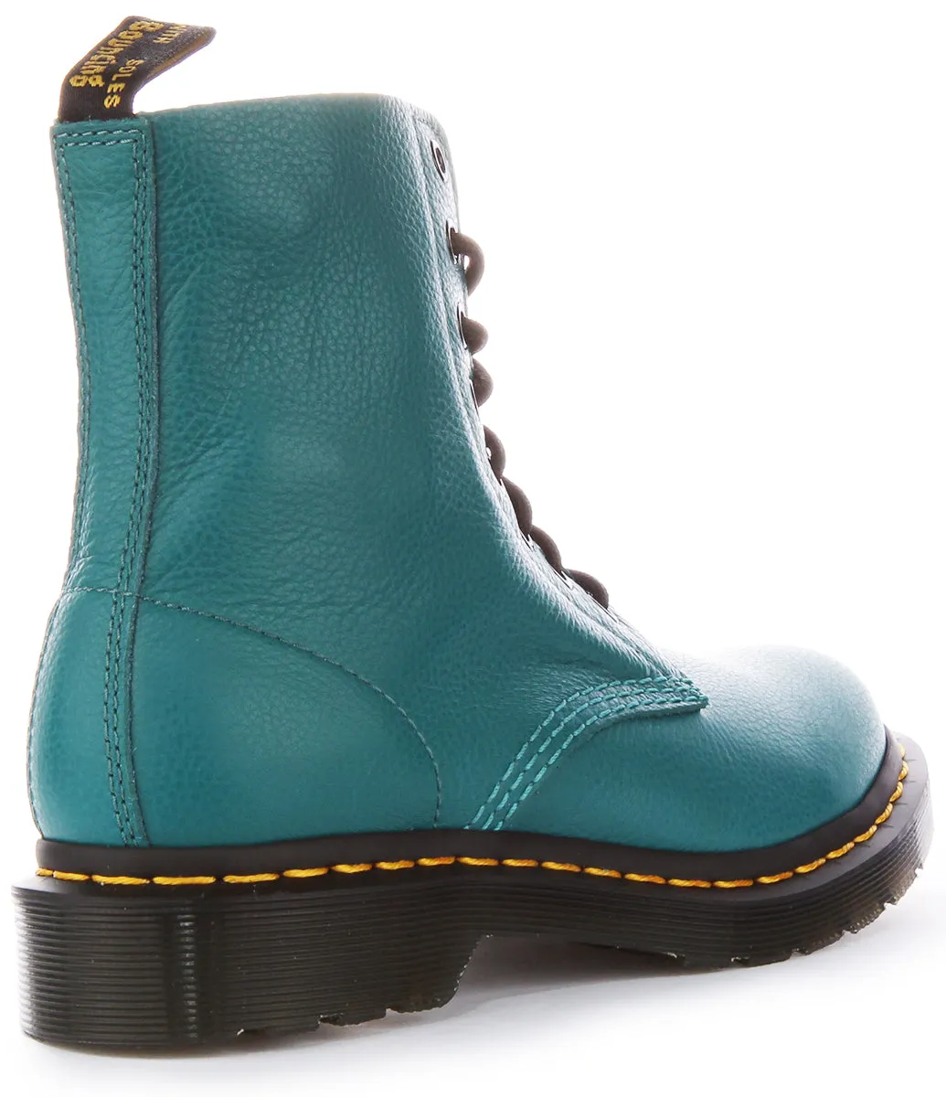 Dr Martens 1460 Pascal In Teal For Women Shoes Dr Martens