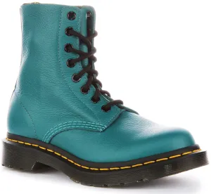 Dr Martens 1460 Pascal In Teal For Women Shoes Dr Martens