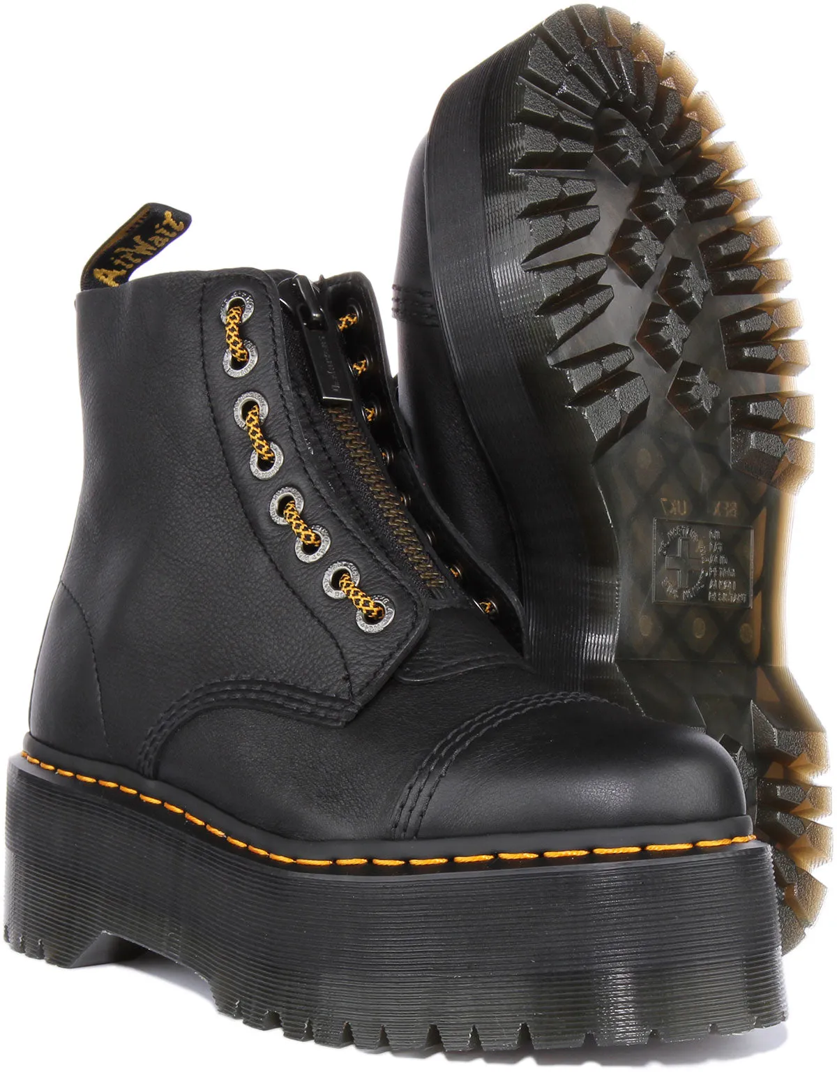 Dr Martens Sinclair Max Platform In Black For Women Shoes Dr Martens