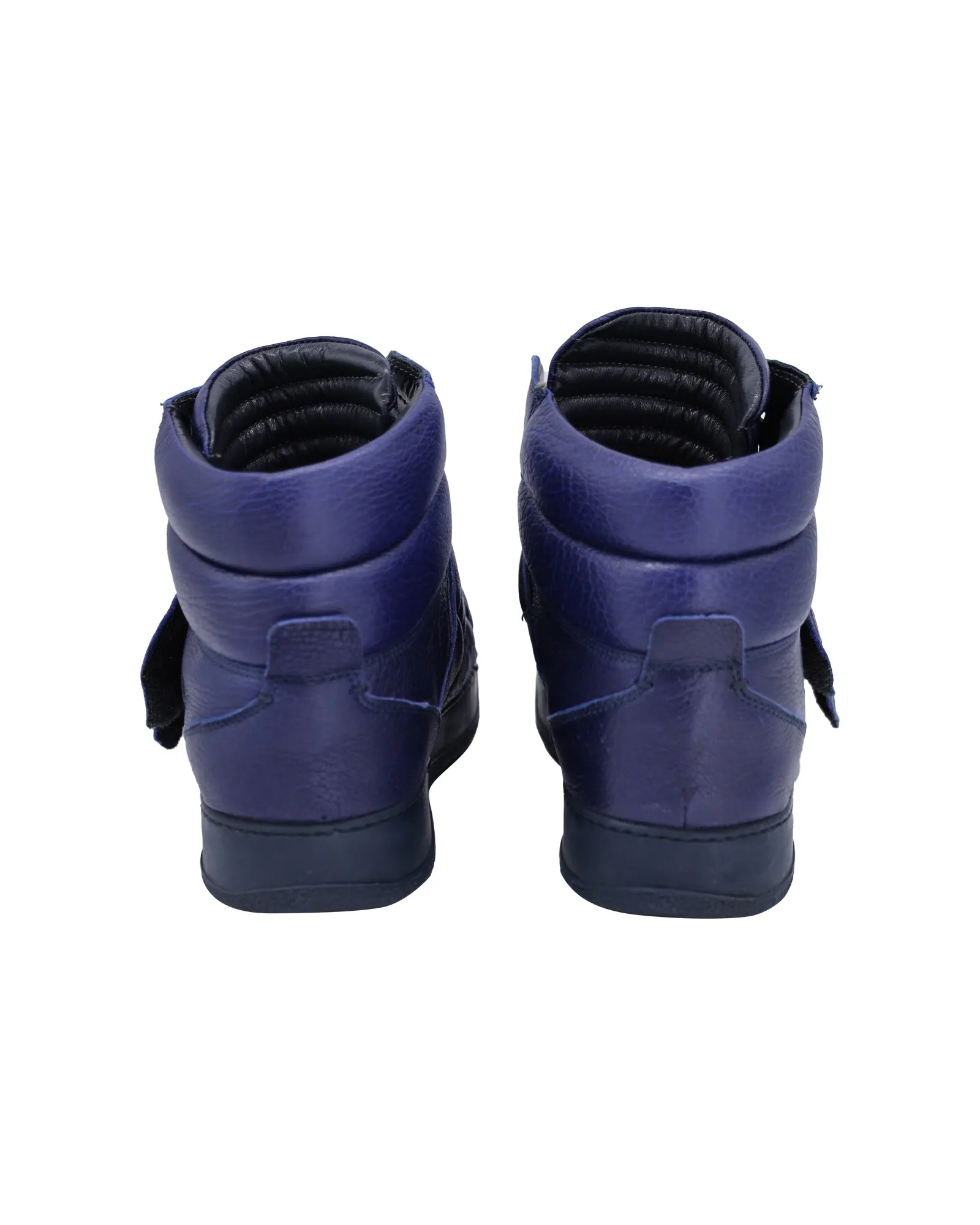 Dsquared2 Capra High-Top Sneakers in Navy Blue Leather