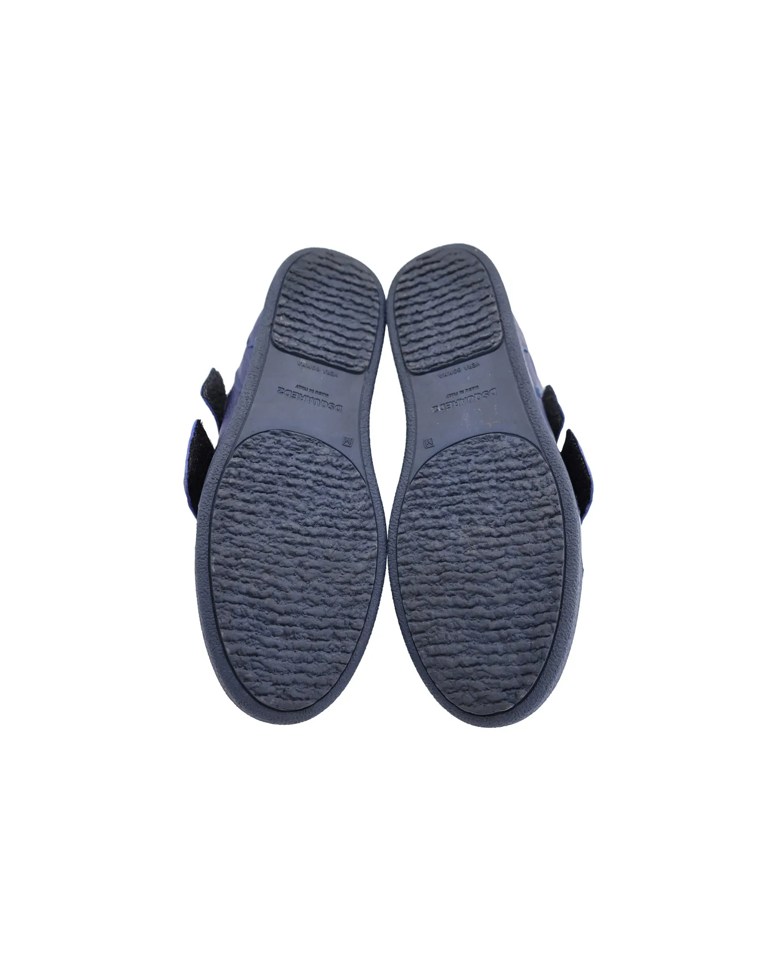 Dsquared2 Capra High-Top Sneakers in Navy Blue Leather