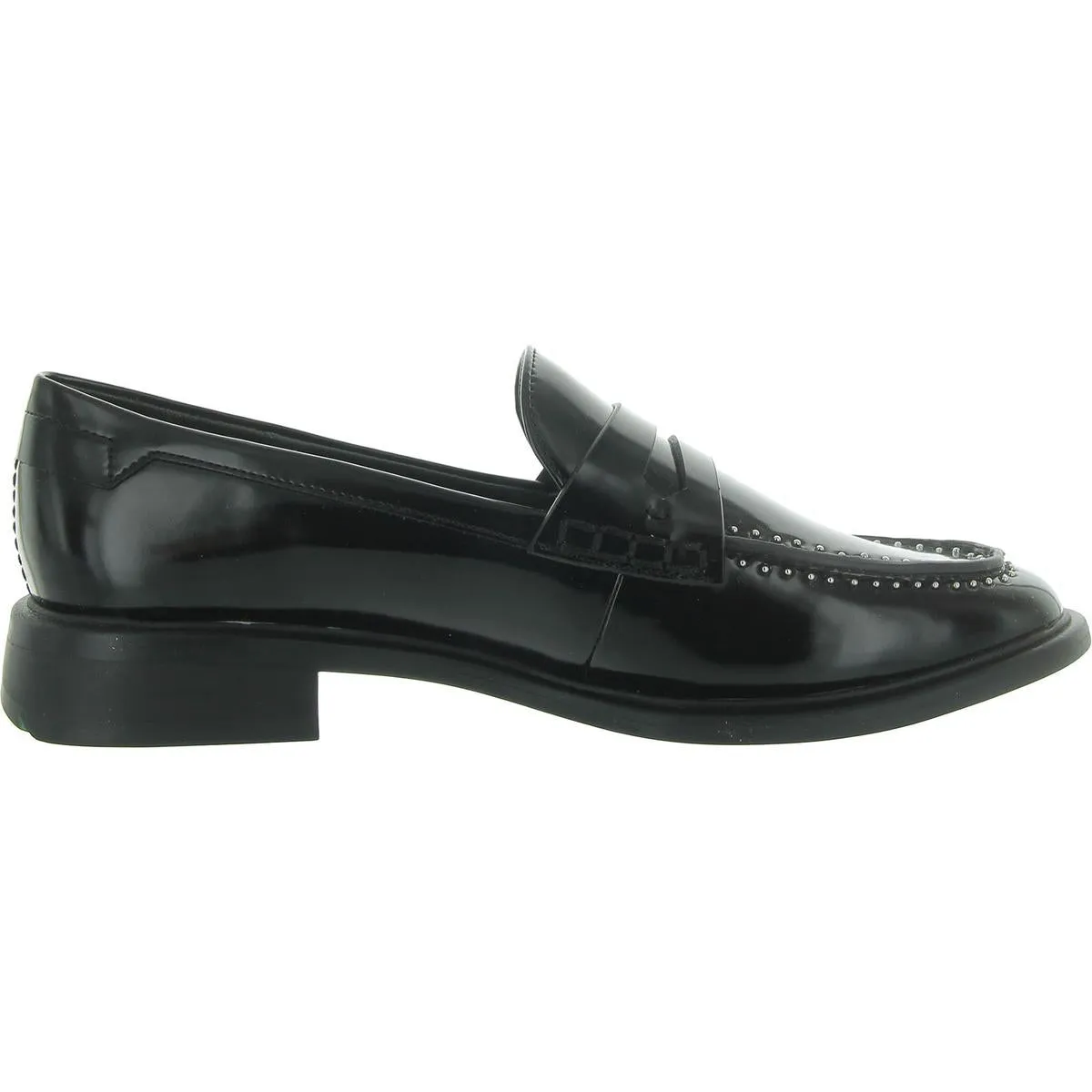 Eden Womens Patent Studded Loafers
