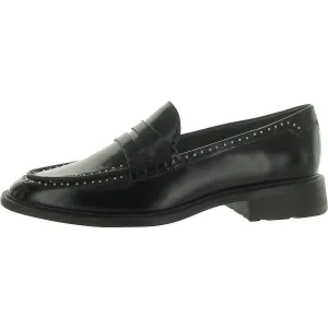 Eden Womens Patent Studded Loafers
