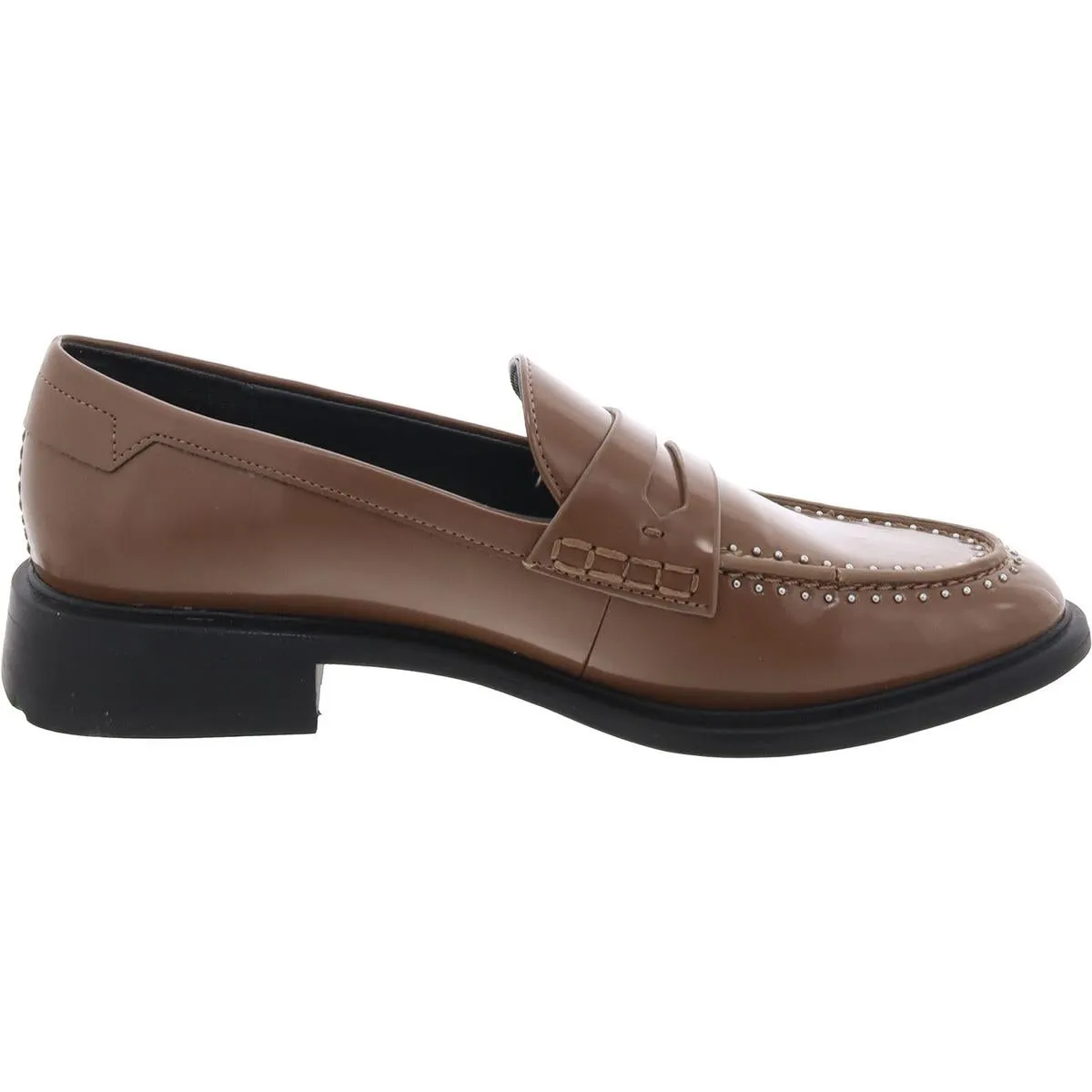 Eden Womens Patent Studded Loafers