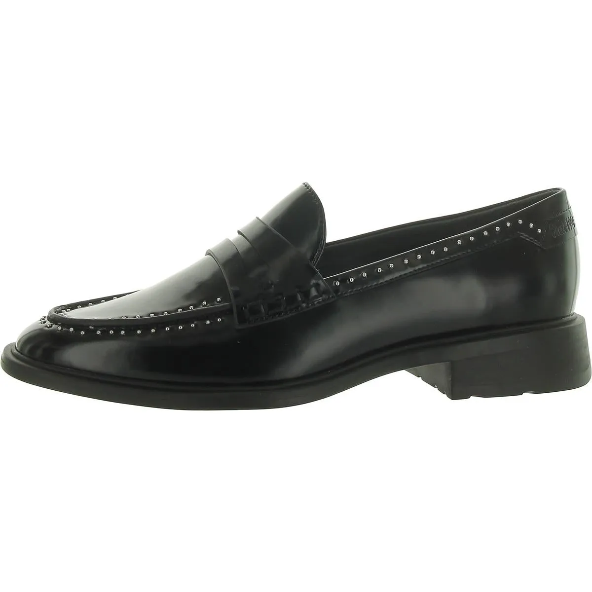 Eden Womens Patent Studded Loafers