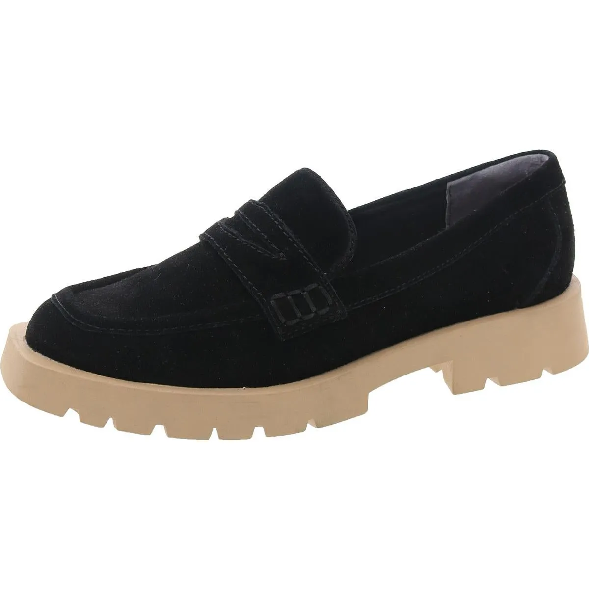ELIAS Womens Lugged Sole Raised Square Toe Loafers