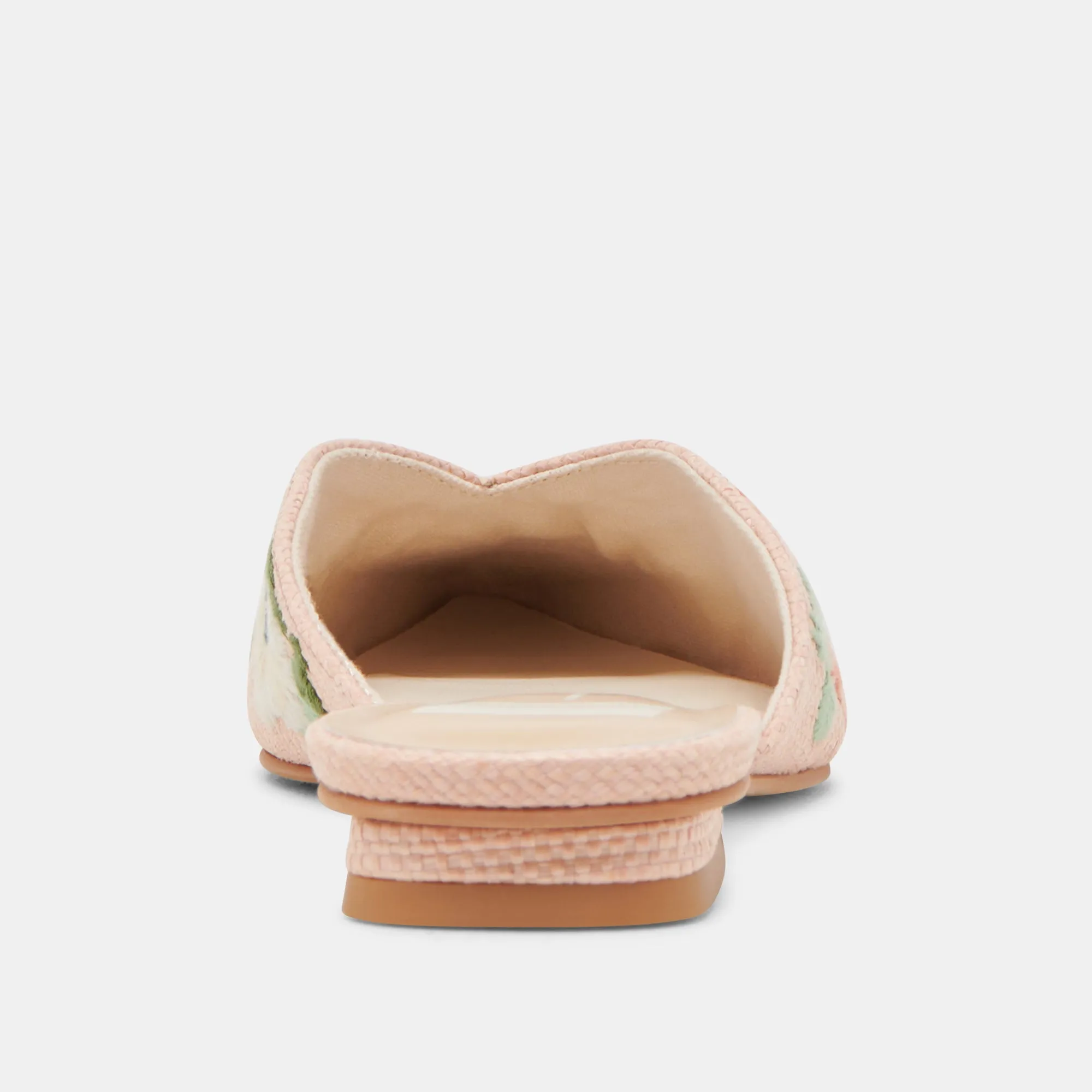ELM FLATS PINK FLORAL RAFFIA