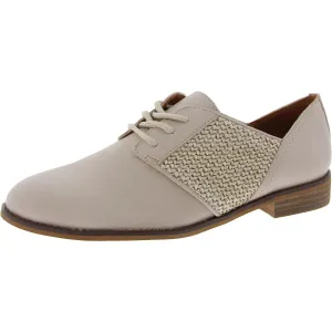 Elyza Womens Lace-Up Leather Oxfords