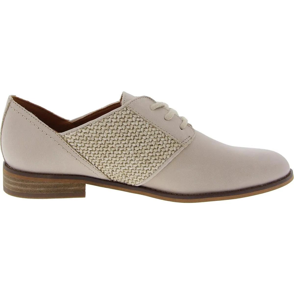 Elyza Womens Lace-Up Leather Oxfords