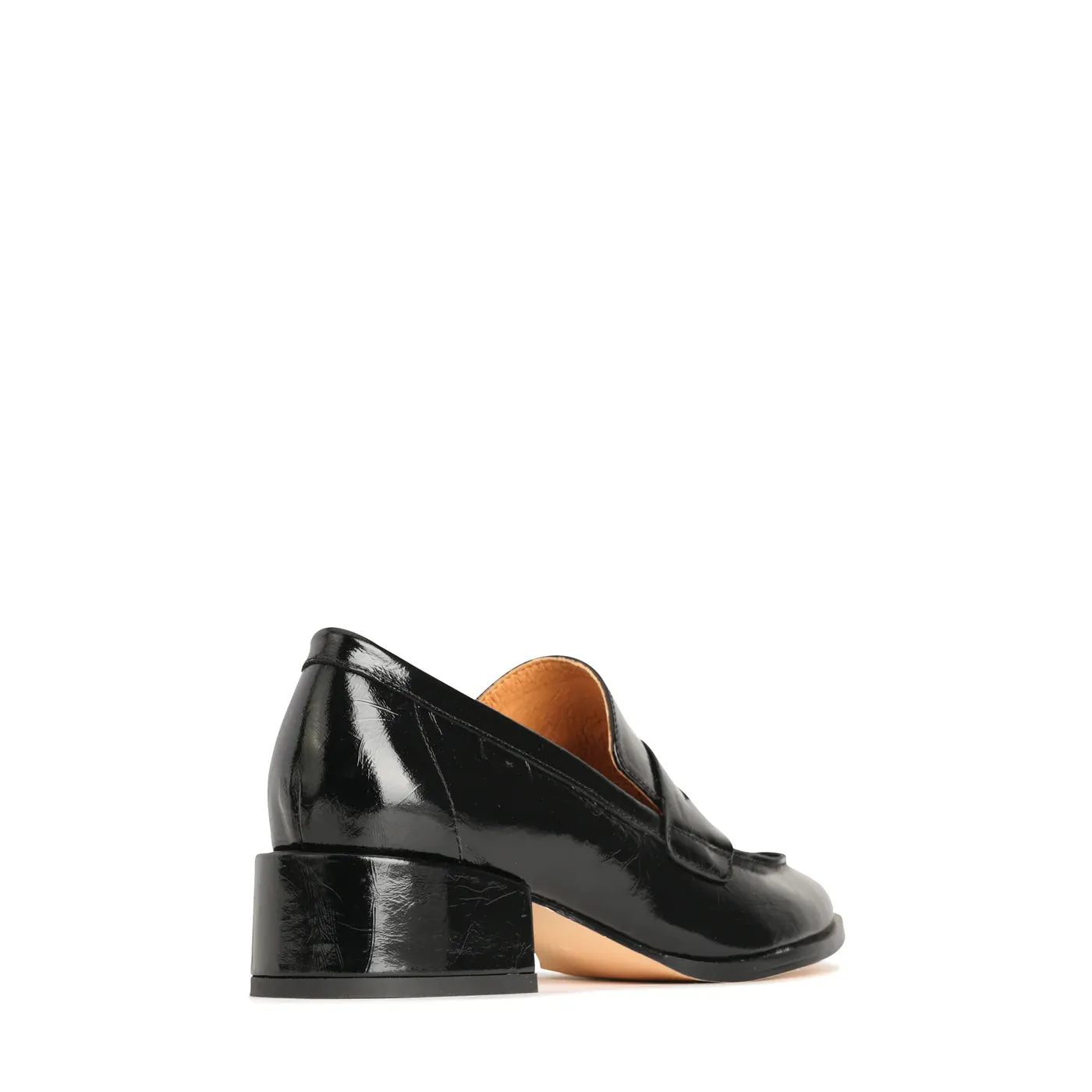 EOS Cass Black Crinkle Leather Shoes_Eos