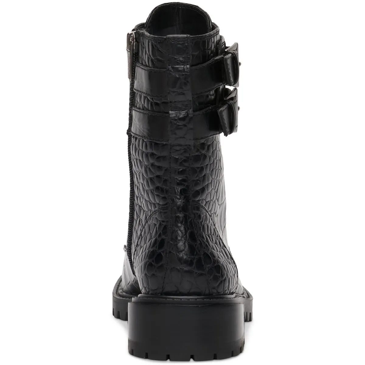 Fawdry Womens Suede Buckle Combat & Lace-up Boots