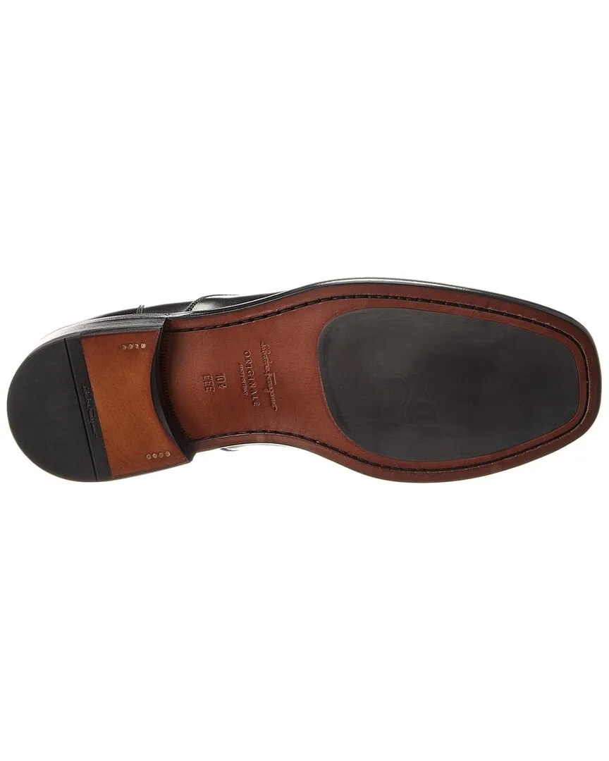 Ferragamo Maxime Appaloosa Leather Dress Shoe