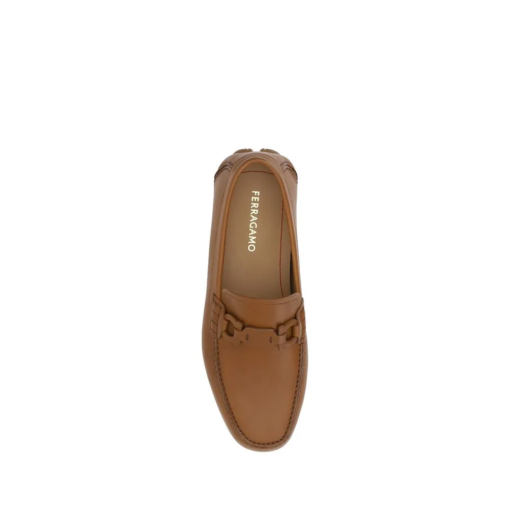 Ferragamo Ornament Driver Men's Loafers