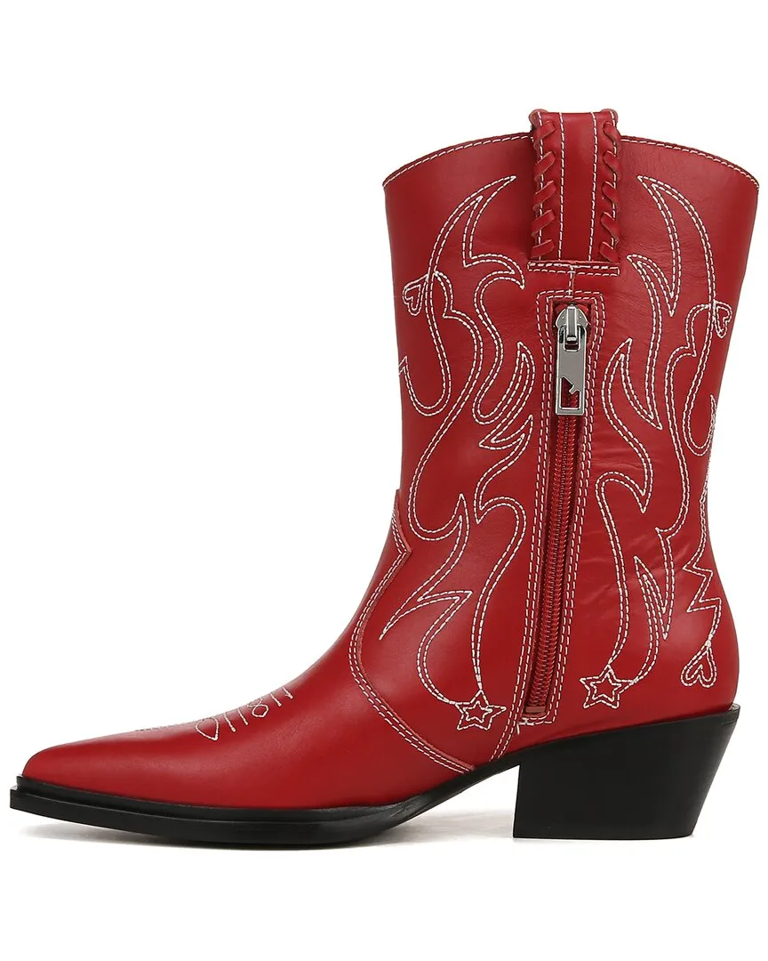 Franco Sarto L-Bianca Leather Western Boot