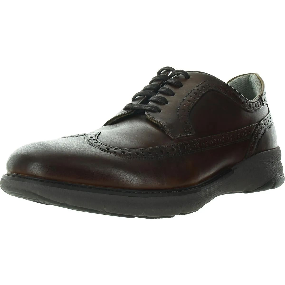 Frenzi Mens Brogue Leather Oxfords