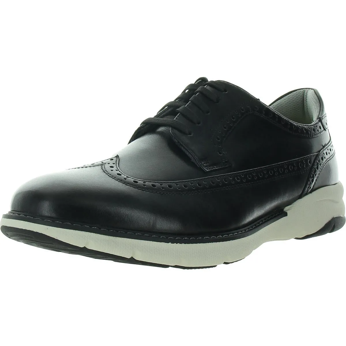 Frenzi Mens Brogue Leather Oxfords
