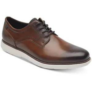 Garett Mens Leather Lace-Up Oxfords