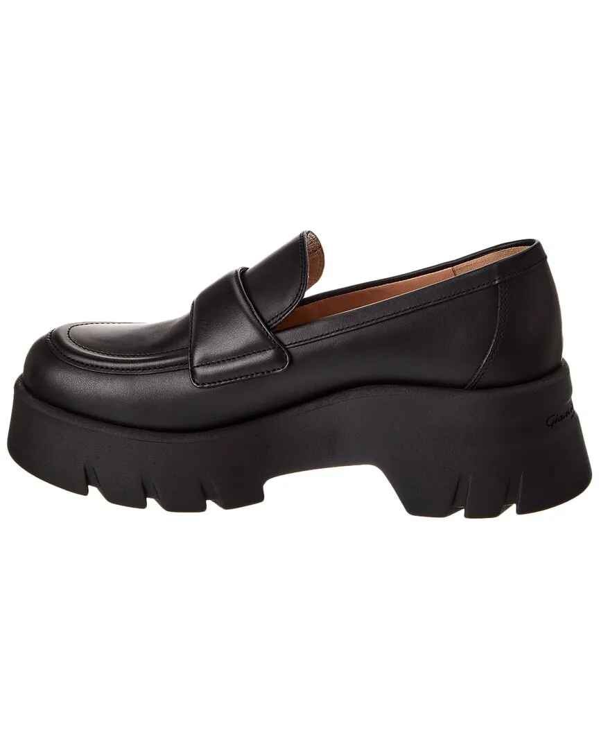 Gianvito Rossi Farren Leather Loafer