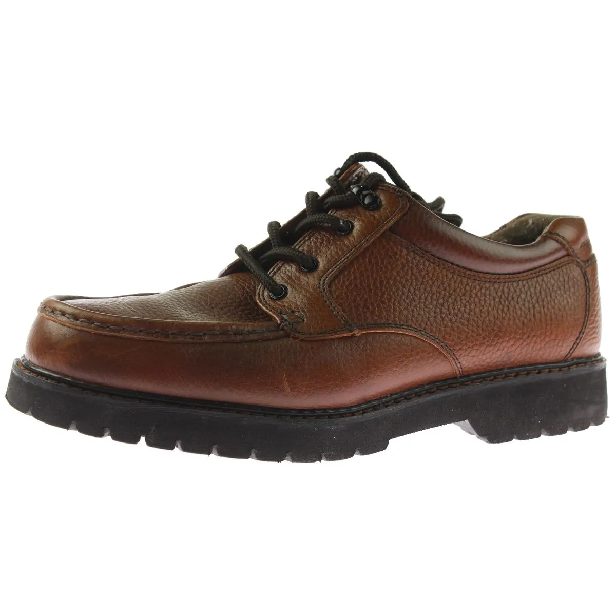 Glacier Mens Leather Round Toe Oxfords
