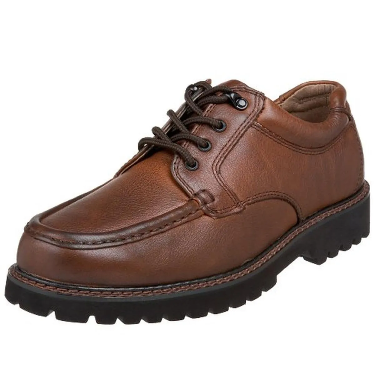 Glacier Mens Leather Round Toe Oxfords