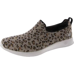 Go Walk Joy Womens Lifestyle Animal Print Slip-On Sneakers