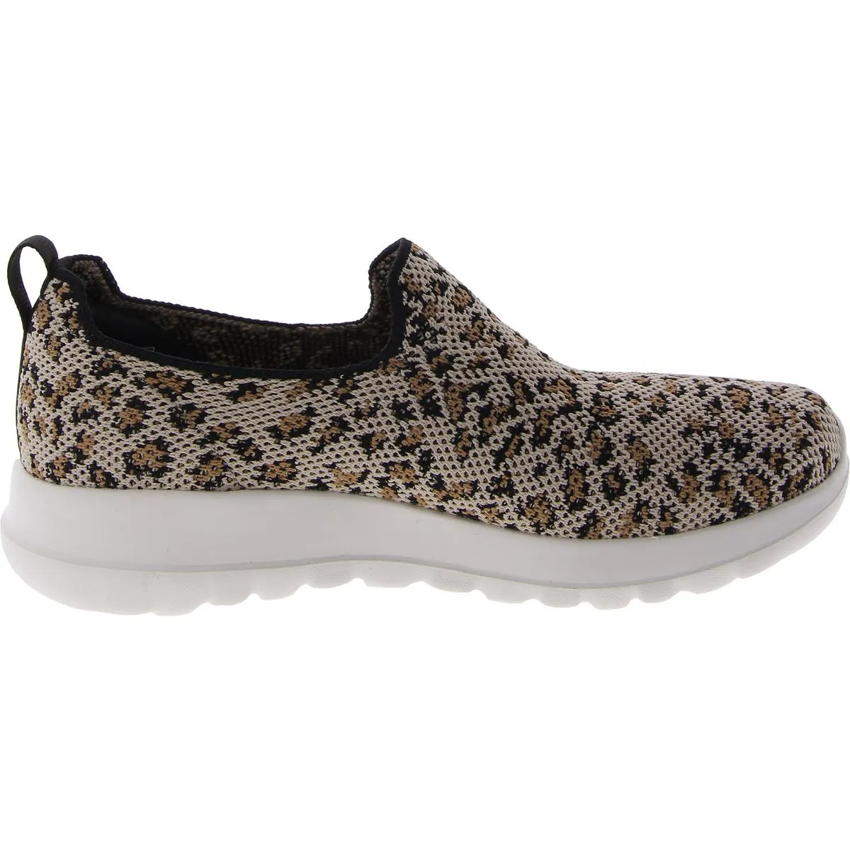 Go Walk Joy Womens Lifestyle Animal Print Slip-On Sneakers