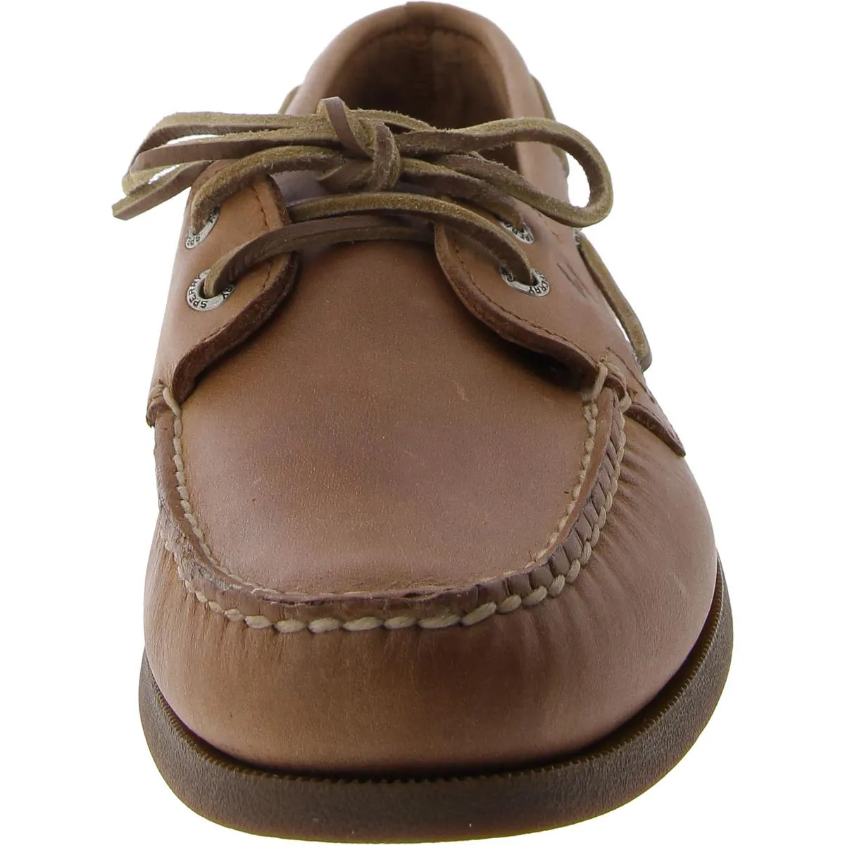 Gold Boat Mens Leather Lace-up Boat Shoes