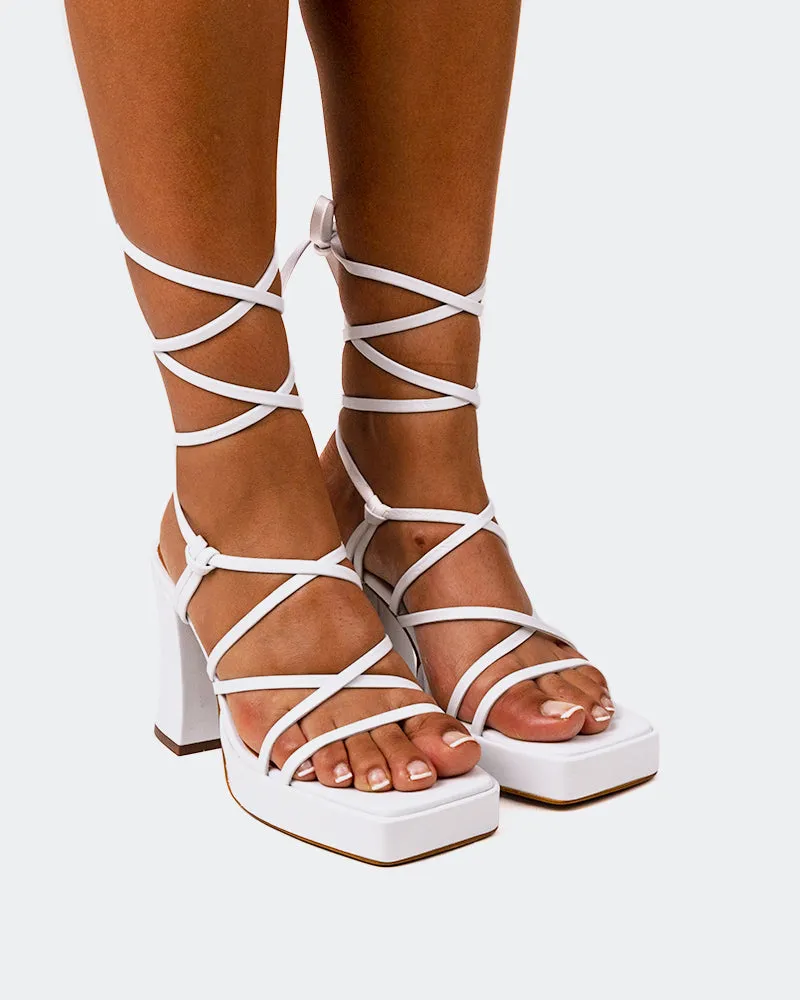 Grande White Leather