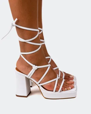 Grande White Leather