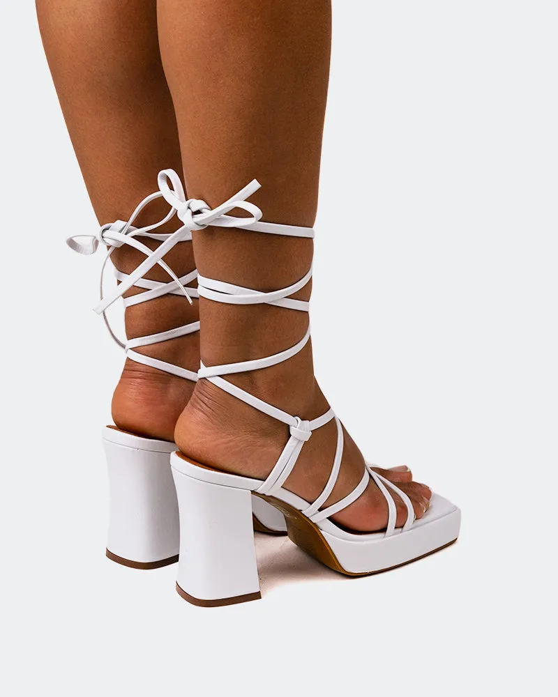 Grande White Leather