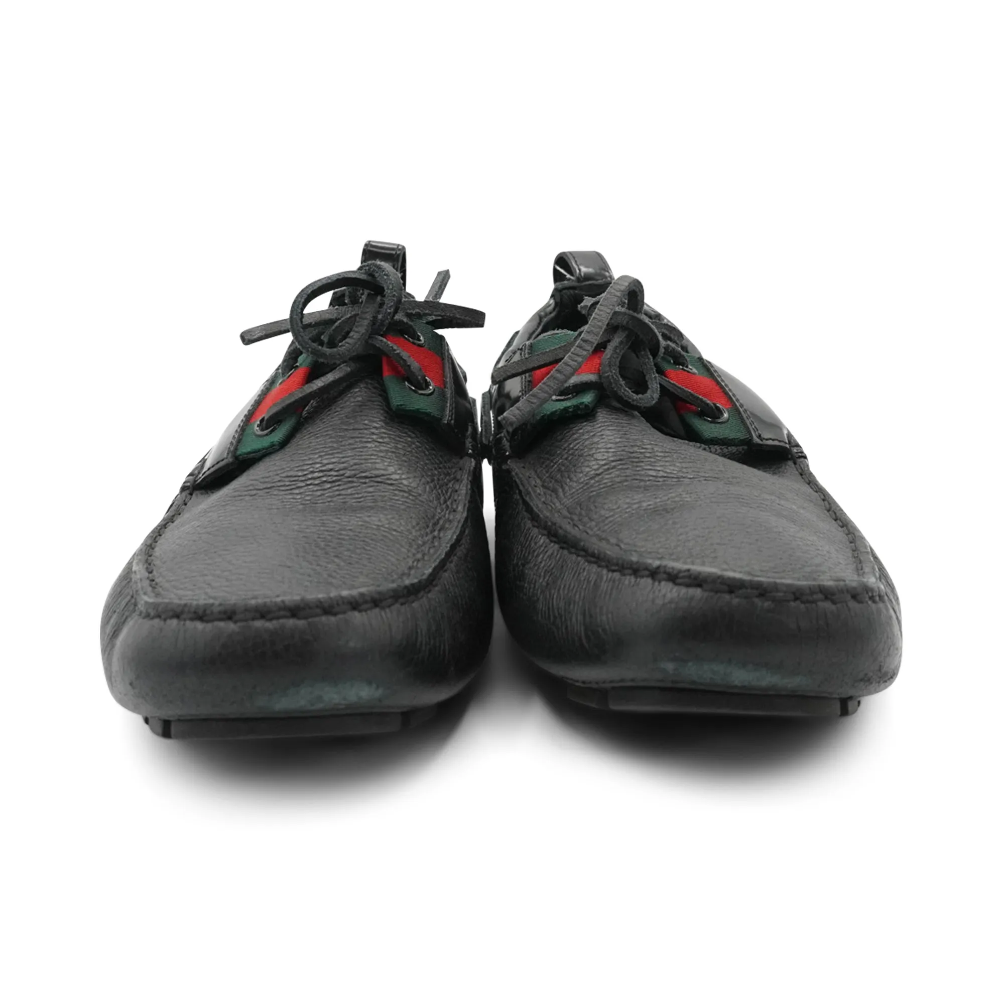 Gucci 'Web' Loafers - Men's 8.5