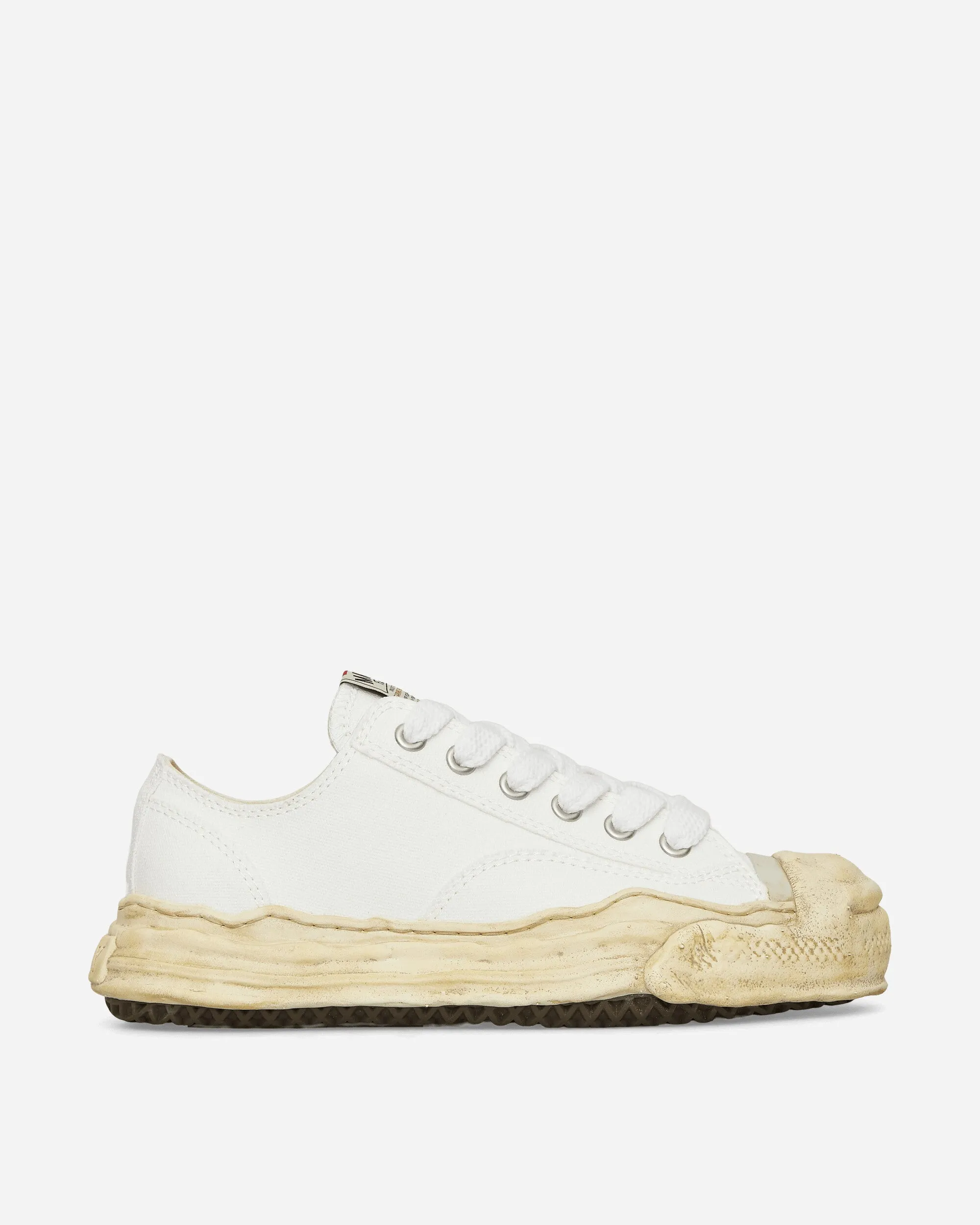 Hank OG Dyed Sole Canvas Low Sneakers White