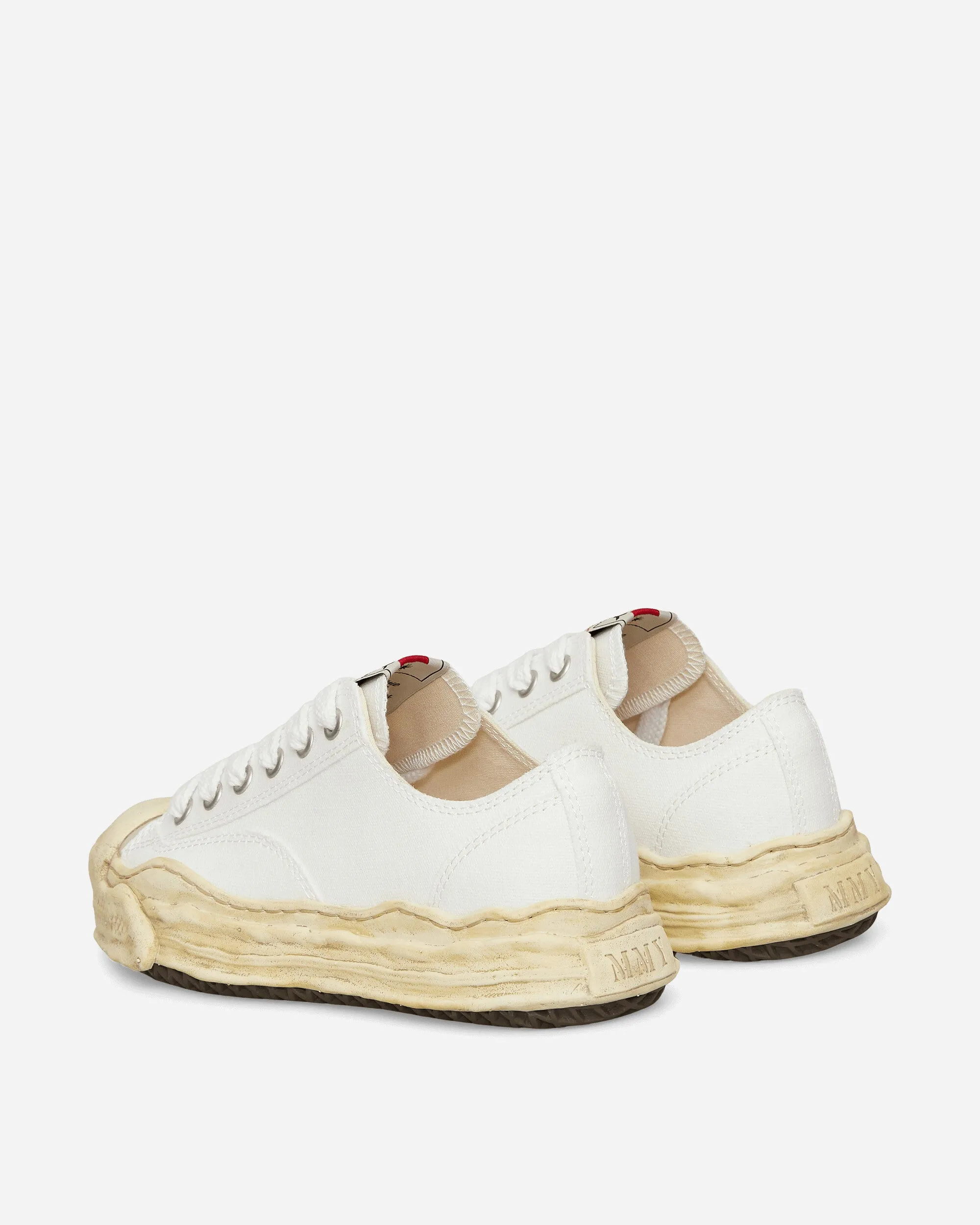 Hank OG Dyed Sole Canvas Low Sneakers White
