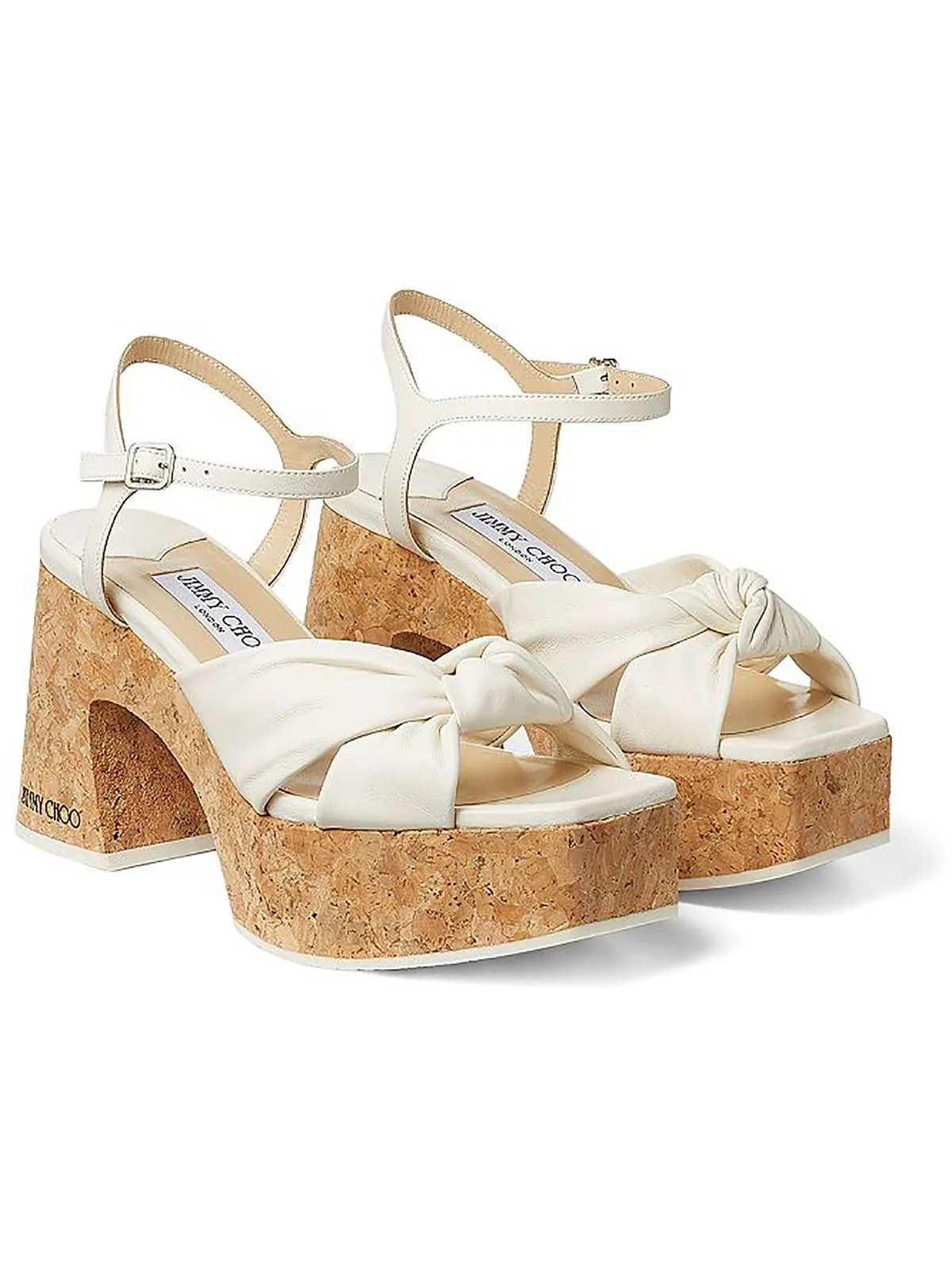 Heloise Womens Denim Bow Platform Sandals