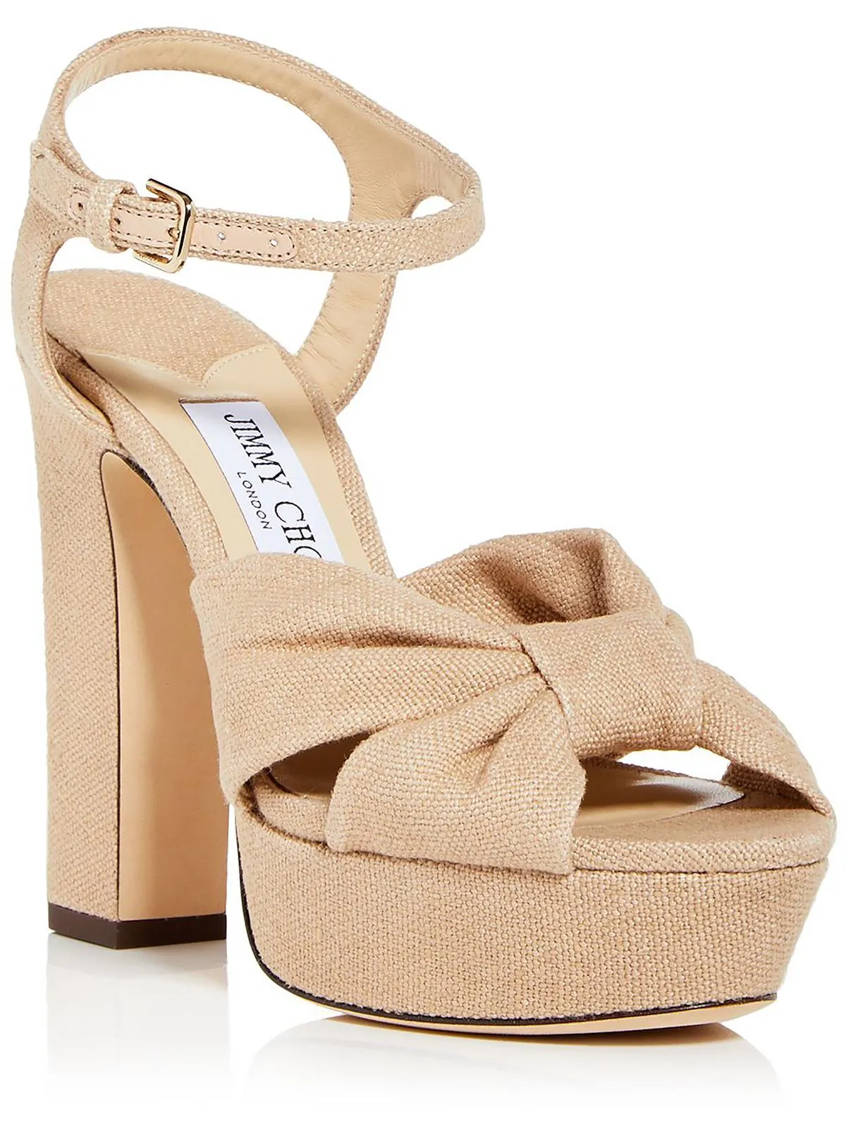 Heloise Womens Denim Bow Platform Sandals