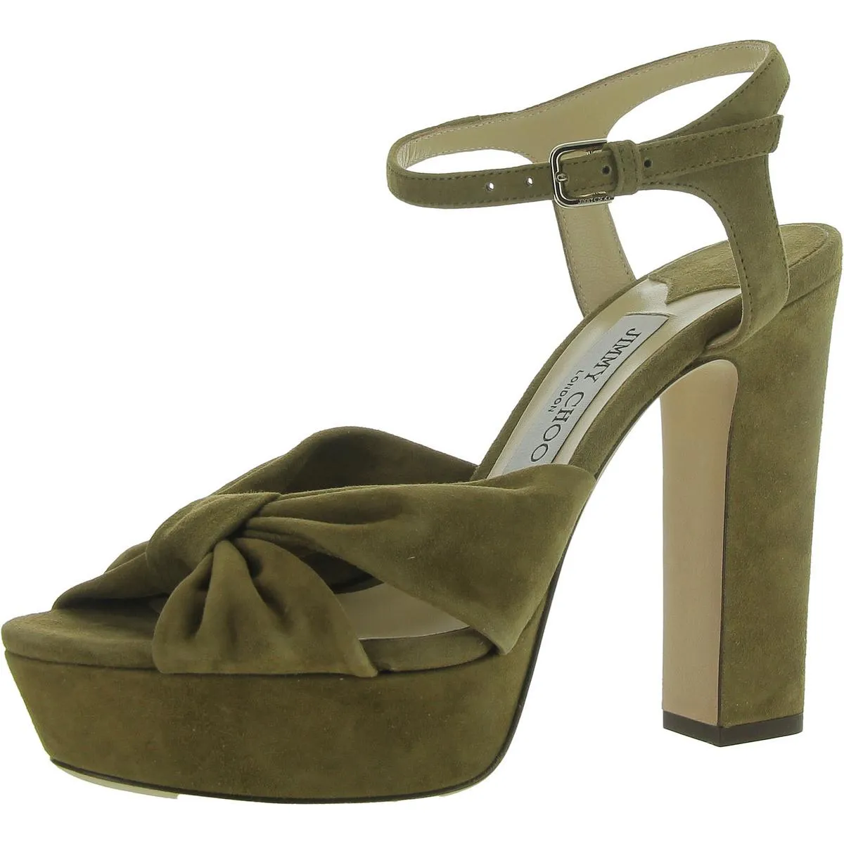 Heloise Womens Denim Bow Platform Sandals