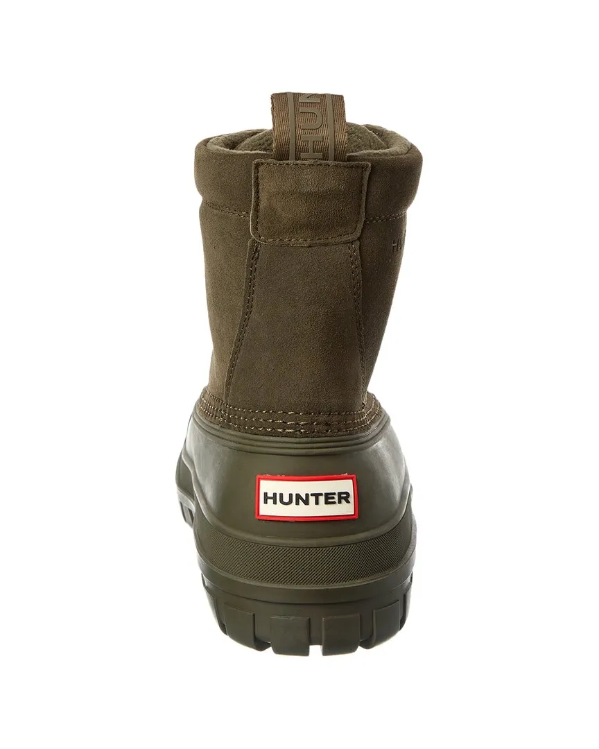 Hunter Velour Suede & Injected Matte Rubber Boot