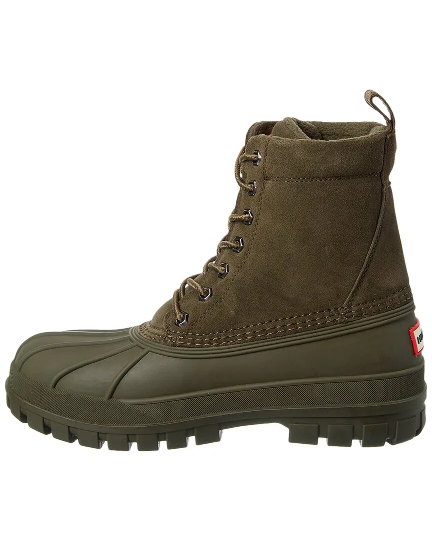 Hunter Velour Suede & Injected Matte Rubber Boot
