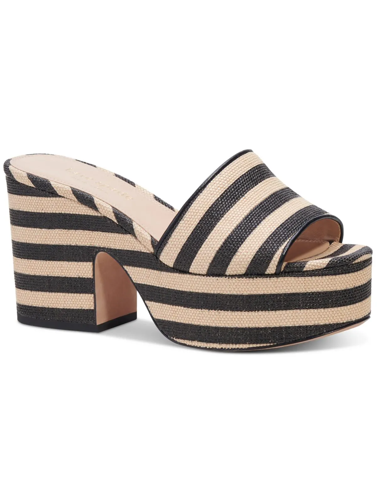 Ibiza Womens Canvas Peep-Toe Platform Sandals