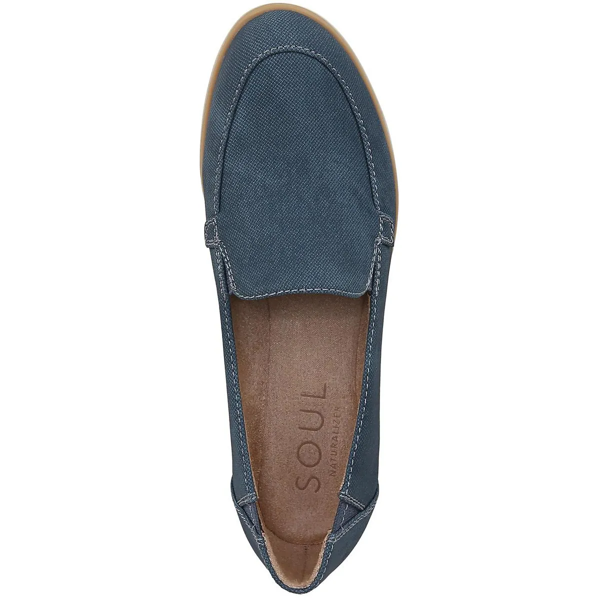 Idea-Moc Womens Faux Leather Slip On Loafers