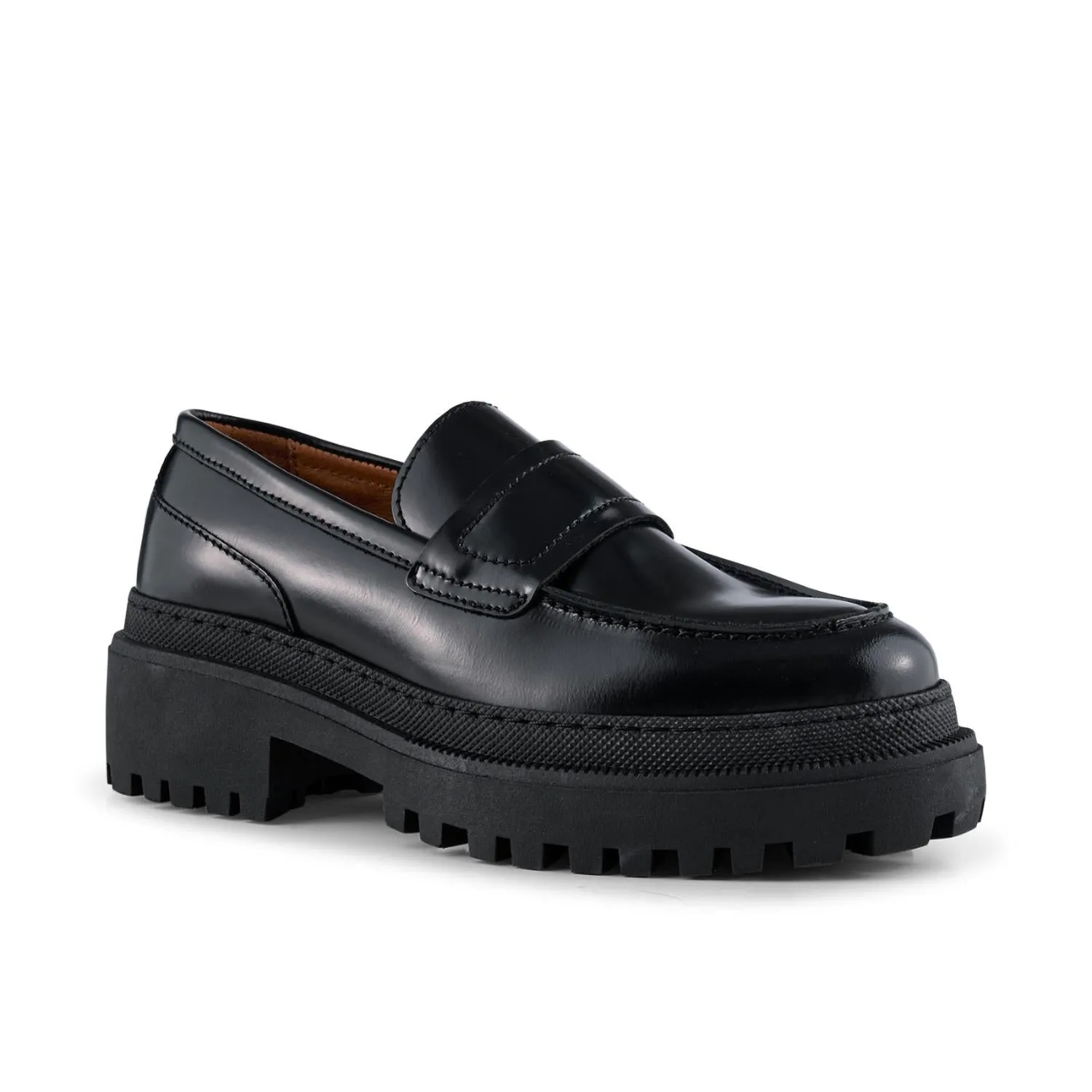 Iona Saddle Loafer In Black