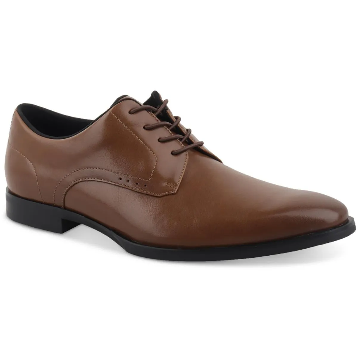 Jenkins Mens Faux Leather Pointed Toe Oxfords