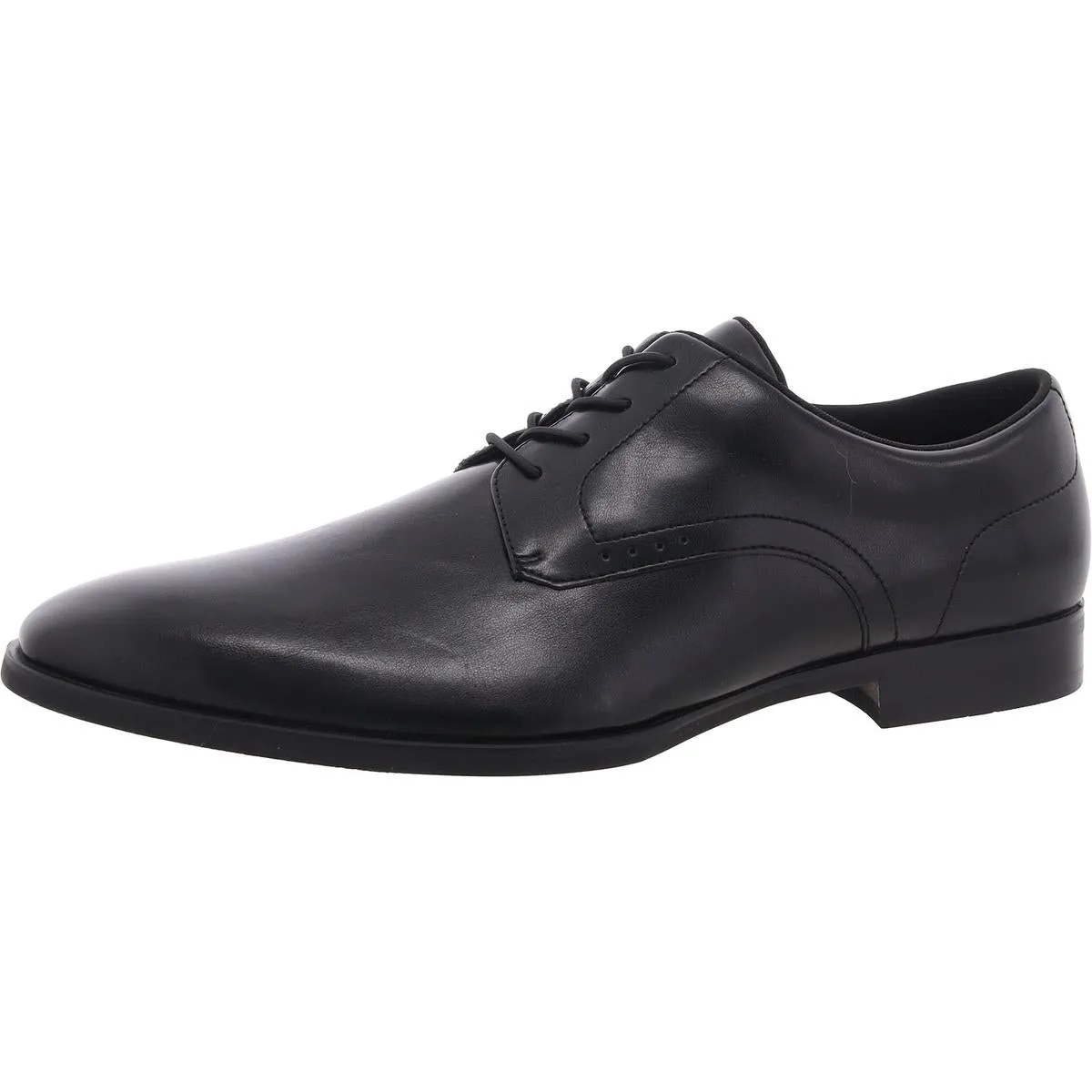 Jenkins Mens Faux Leather Pointed Toe Oxfords