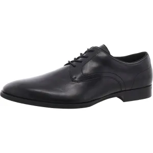 Jenkins Mens Faux Leather Pointed Toe Oxfords