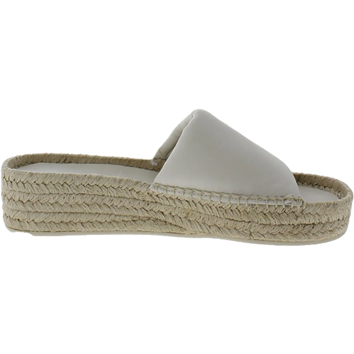 Jesse Womens Leather Slip On Slide Sandals