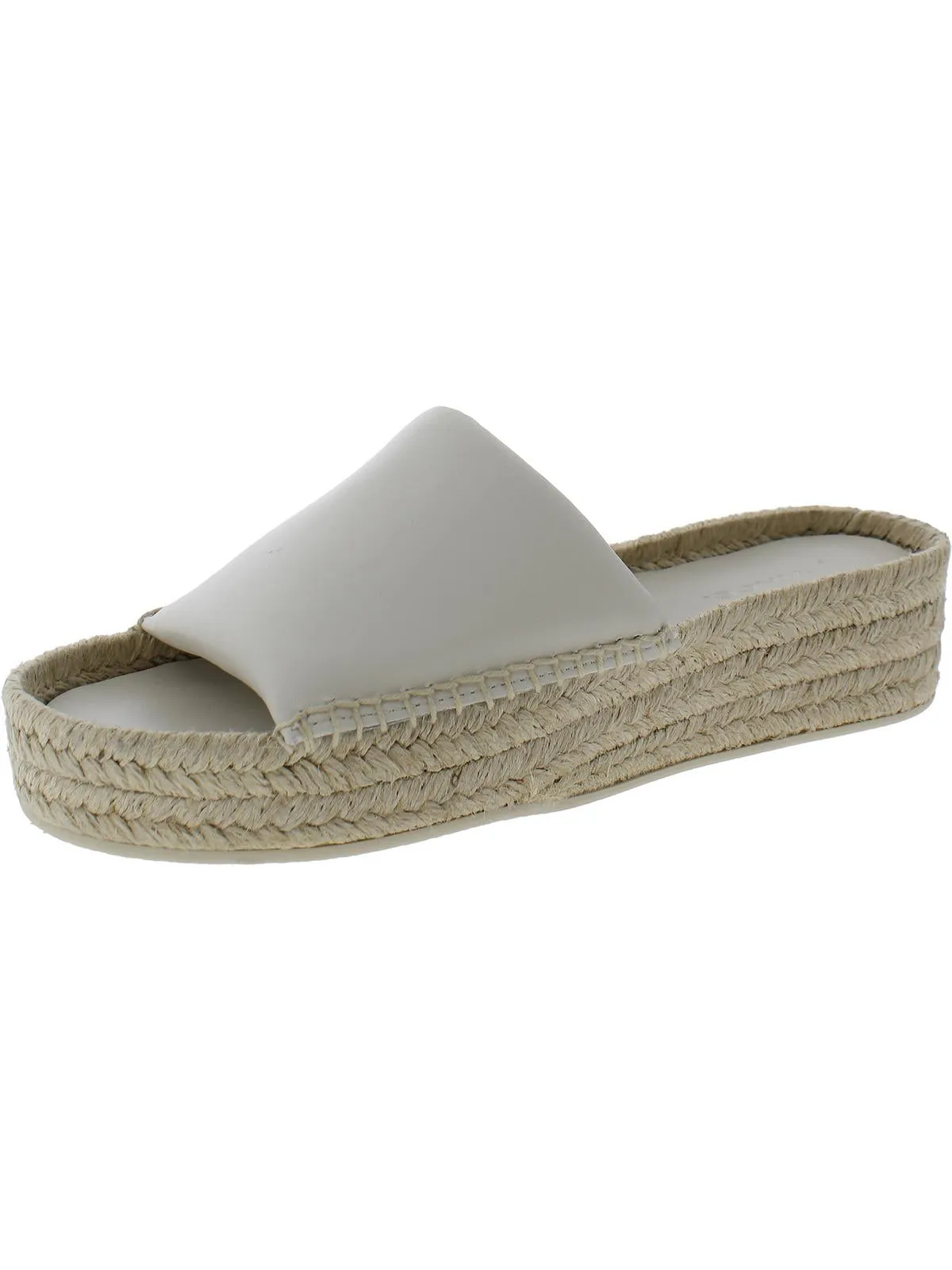 Jesse Womens Leather Slip On Slide Sandals