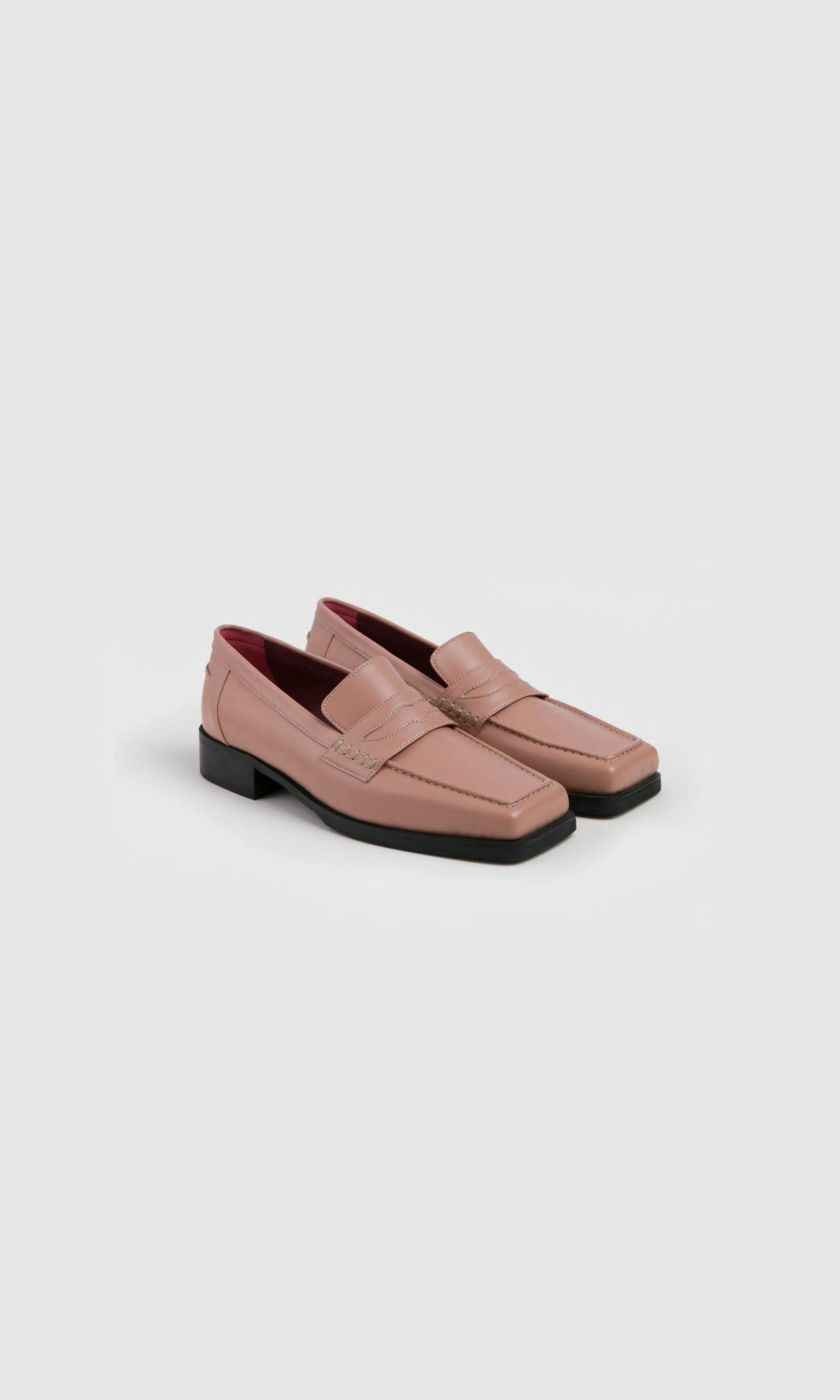 Joan Women's Apple Leather Vegan Loafer | Rosy