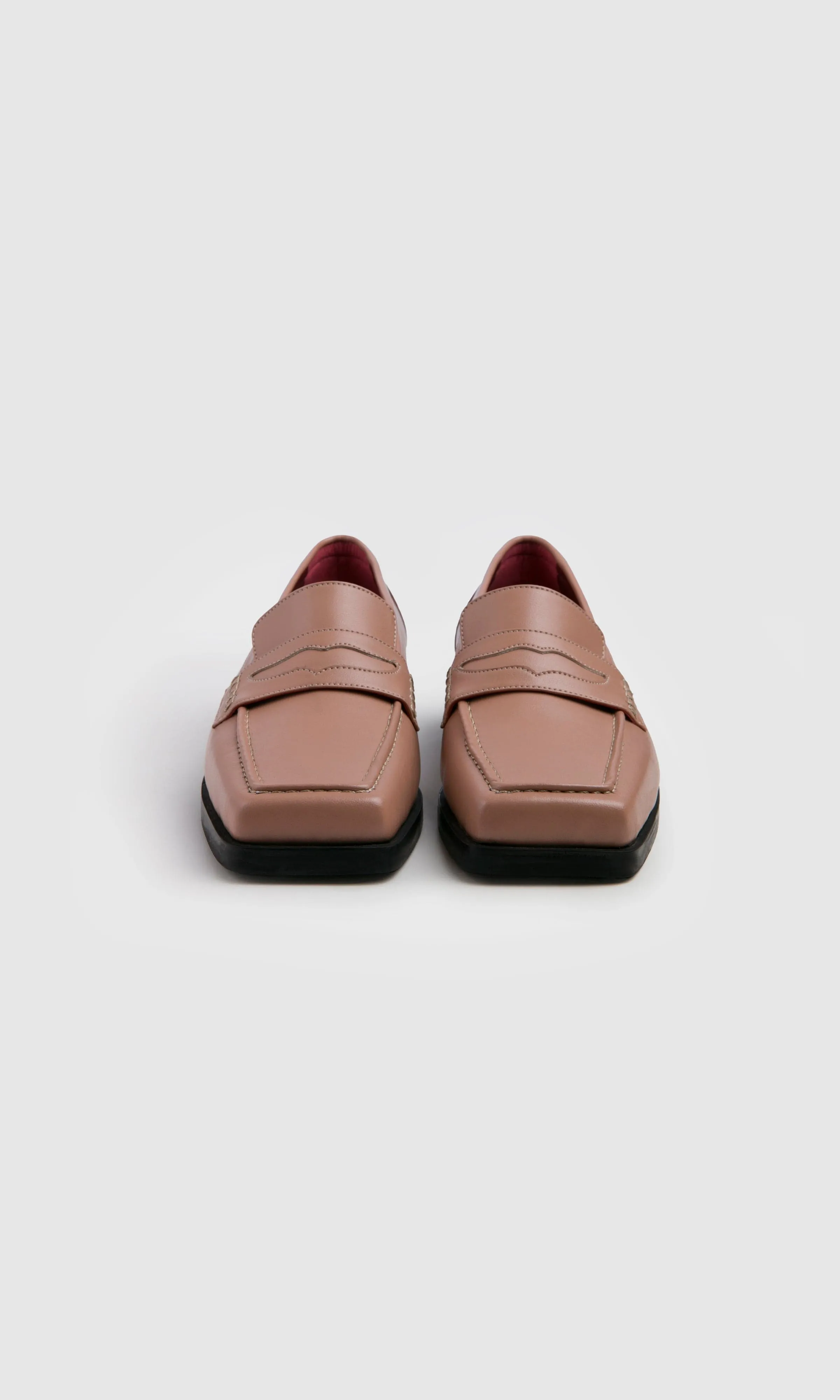 Joan Women's Apple Leather Vegan Loafer | Rosy