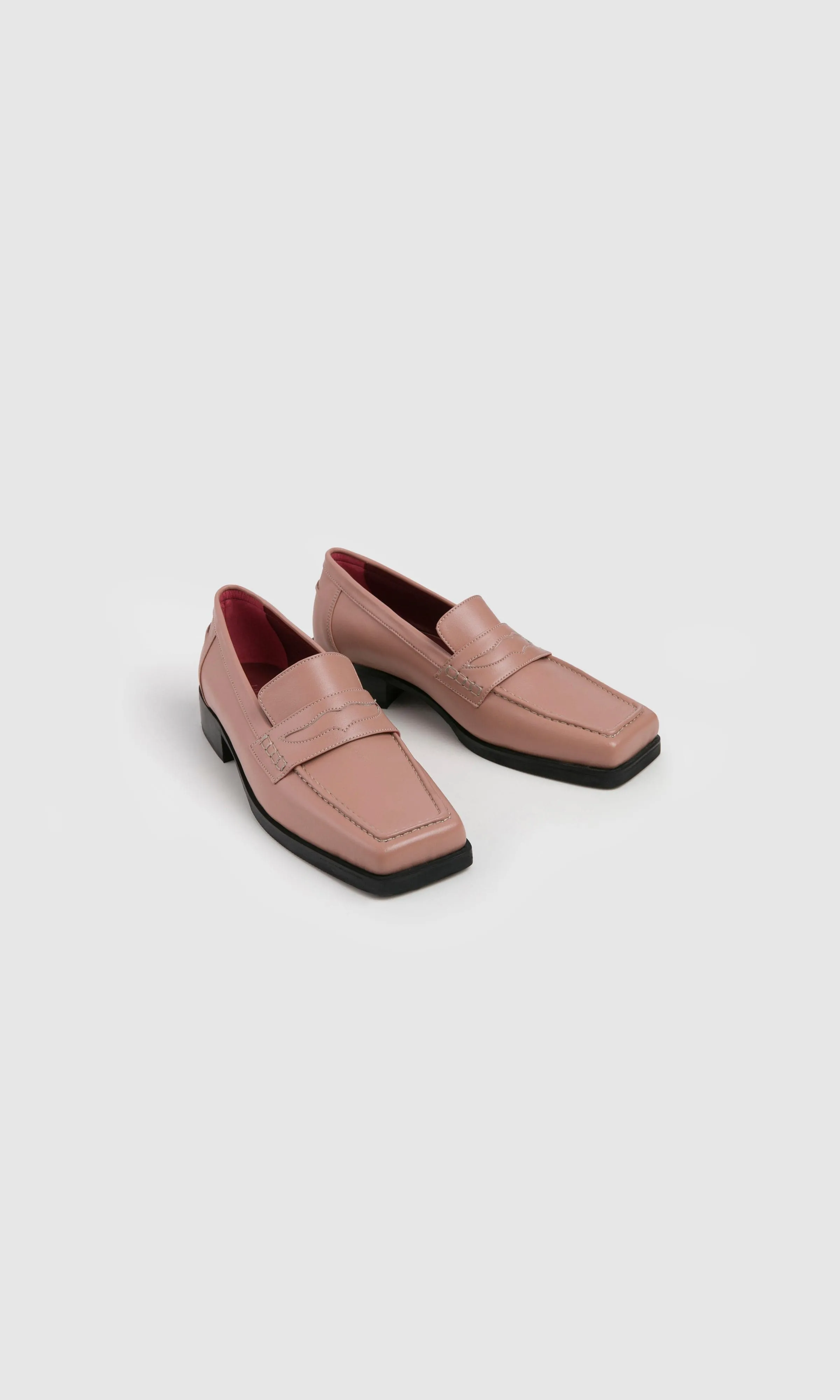 Joan Women's Apple Leather Vegan Loafer | Rosy